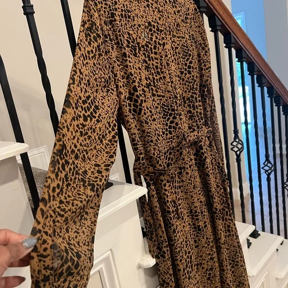 NWT Banana Republic Leopard Print Dress-Size 14 - Picture 10 of 15